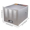 1200W 10 Tray Stainless Steel Dehydrator