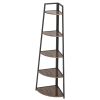 5 Tier Corner Bookshelf Multipurpose Shelving Unit Ladder Shelf for Small Space